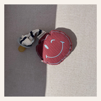 Atelier Pomme Atelier Pomme Pacifier Cloth Pomme | Burgundy Boo