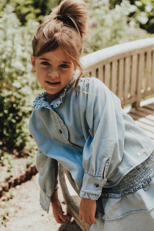 Baje Studio Baje Studio Blouse Lala - Blue Denim Light