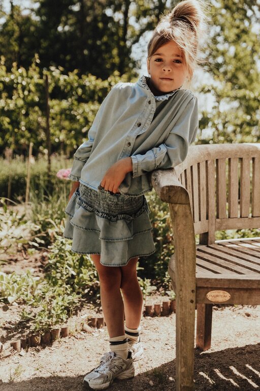 Baje Studio Baje Studio Skirt Yille - Blue Denim Light