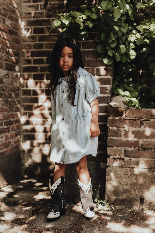 Baje Studio Baje Studio Dress Mirabel - Blue Denim Light