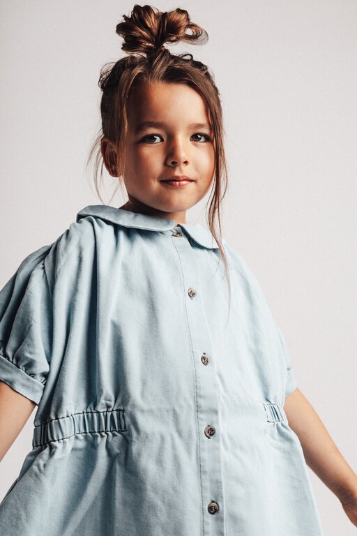 Baje Studio Baje Studio Dress Mirabel - Blue Denim Light