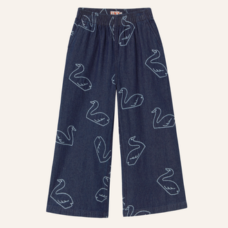 Tiny Cottons Tiny Cottons Big swan denim pant
