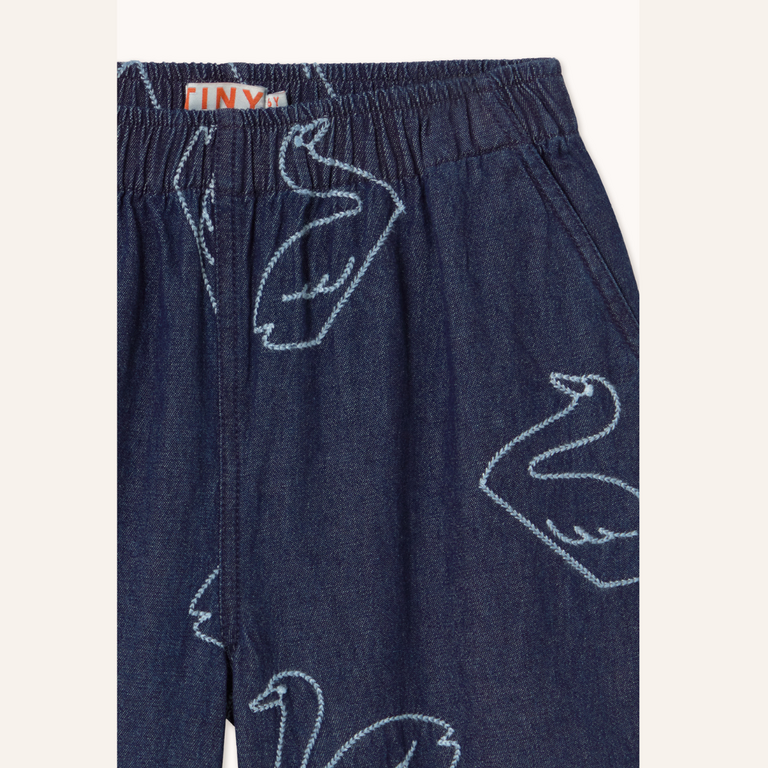 Tiny Cottons Tiny Cottons Big swan denim pant