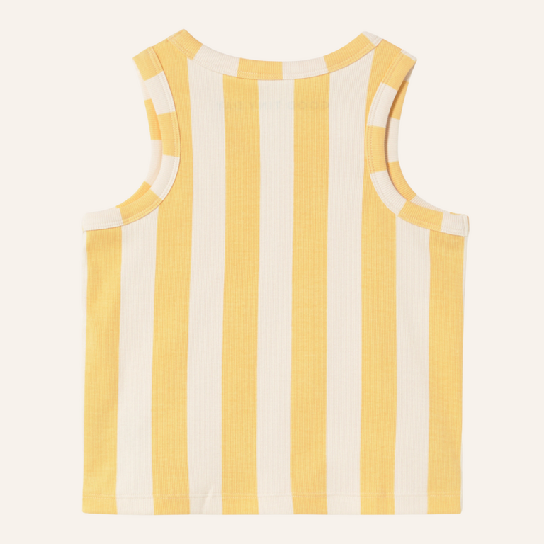 Tiny Cottons Tiny Cottons Yellow stripes tank top