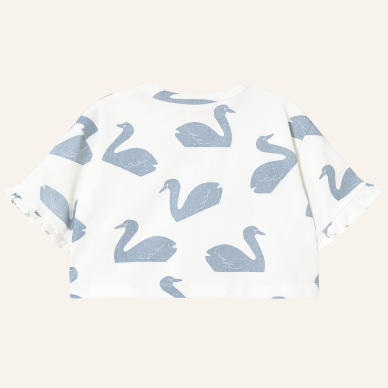 Tiny Cottons Tiny Cottons Big swans knitted crop tee