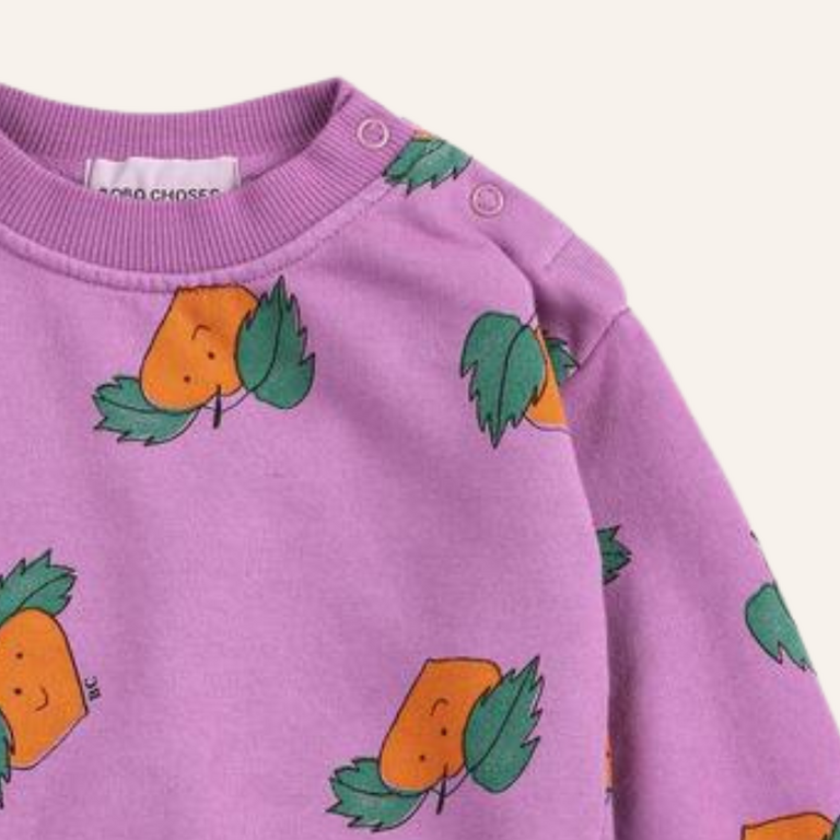 Bobo Choses Bobo Choses Tangerine all over | Baby sweatshirt