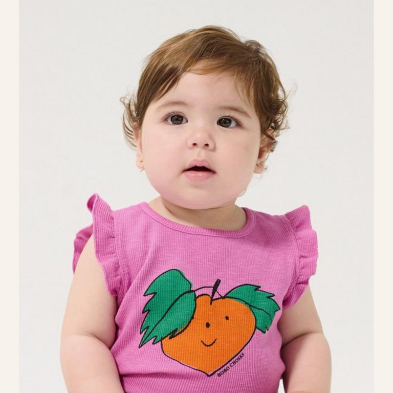 Bobo Choses Bobo Choses Tangerine Ruffled Body