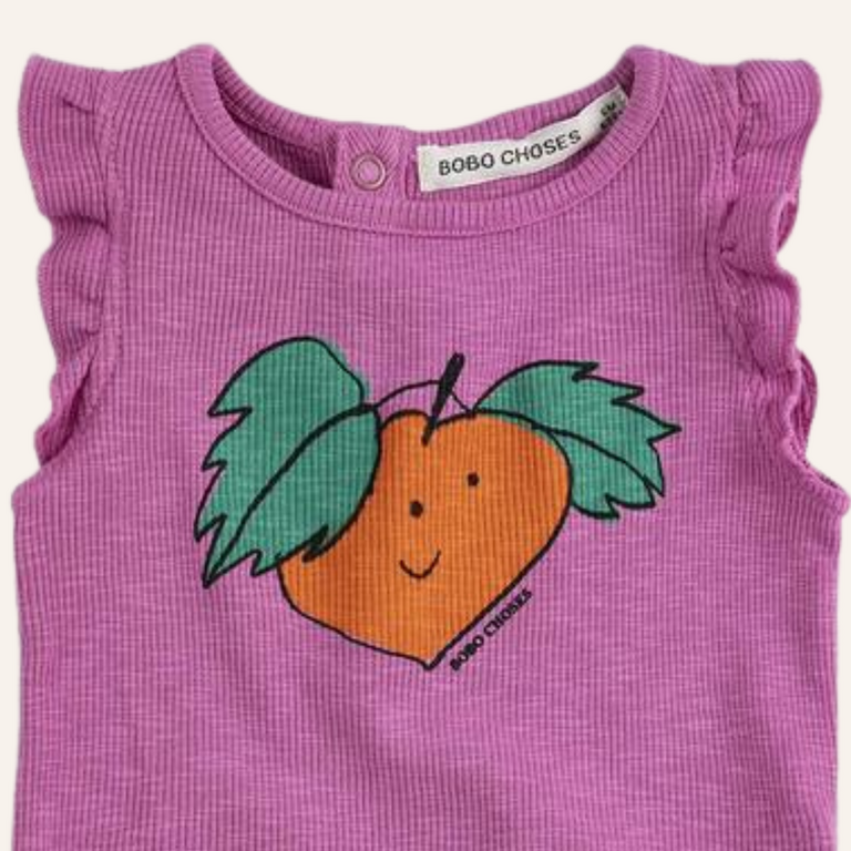 Bobo Choses Bobo Choses Tangerine Ruffled Body