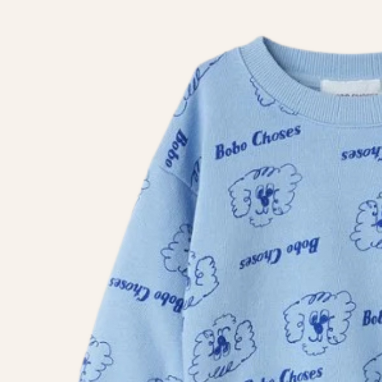 Bobo Choses Bobo Choses Pickles the dog all over sweatshirt