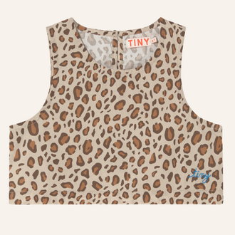 Tiny Cottons Tiny Cottons Animal print poplin top