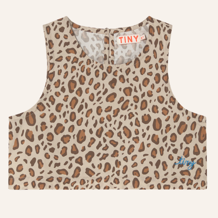 Tiny Cottons Tiny Cottons Animal print poplin top