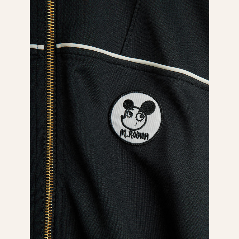 Mini Rodini Mini Rodini Ritzratz patch tracksuit jacket - Black