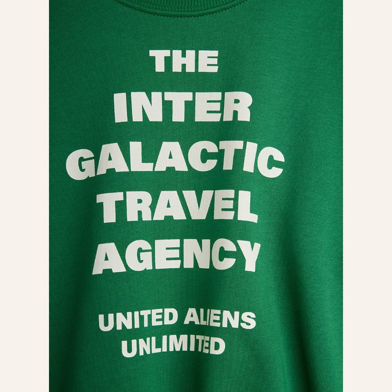 Mini Rodini Mini Rodini Travel agency sweatshirt - Green