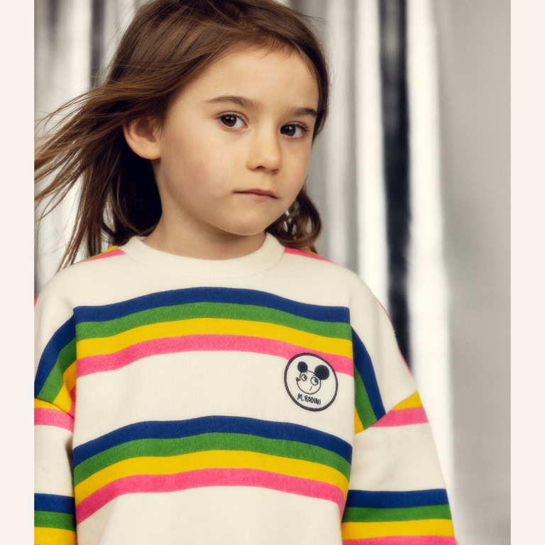 Mini Rodini Mini Rodini Ritzratz stripe sweatshirt