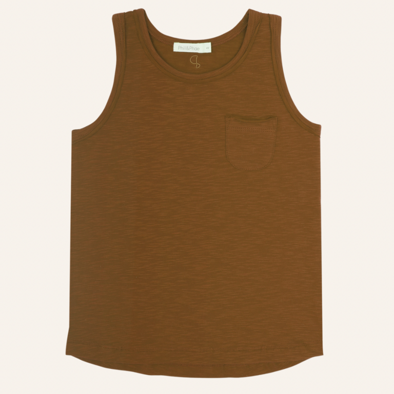 Phil&Phae Phil&Phae Pocket tank top - Vintage gold