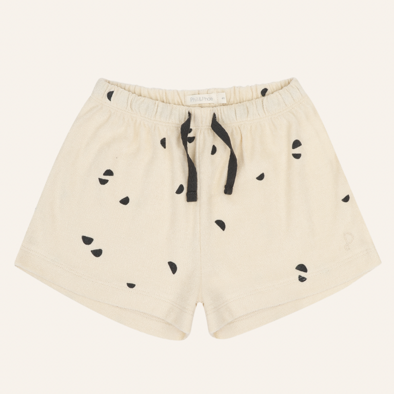 Phil&Phae Phil&Phae Frotte beach shorts scoops - Buttercream