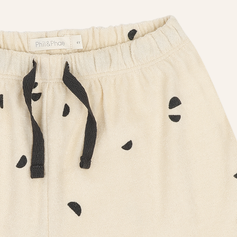 Phil&Phae Phil&Phae Frotte beach shorts scoops - Buttercream