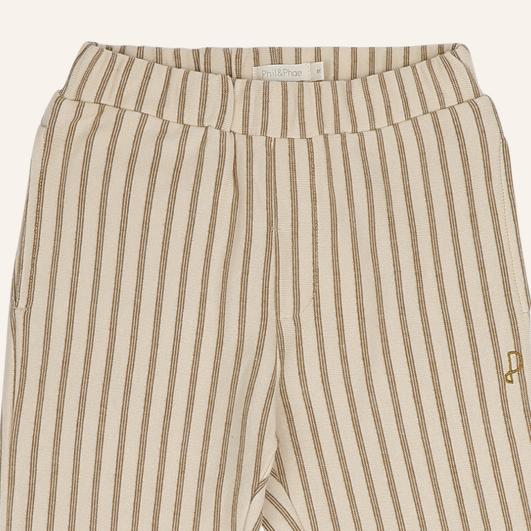 Phil&Phae Phil&Phae Jogger stripes - Vintage gold