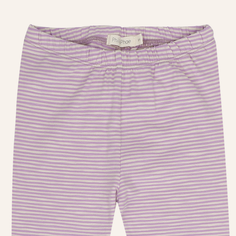 Phil&Phae Phil&Phae Legging stripes - Bright lilac stripes