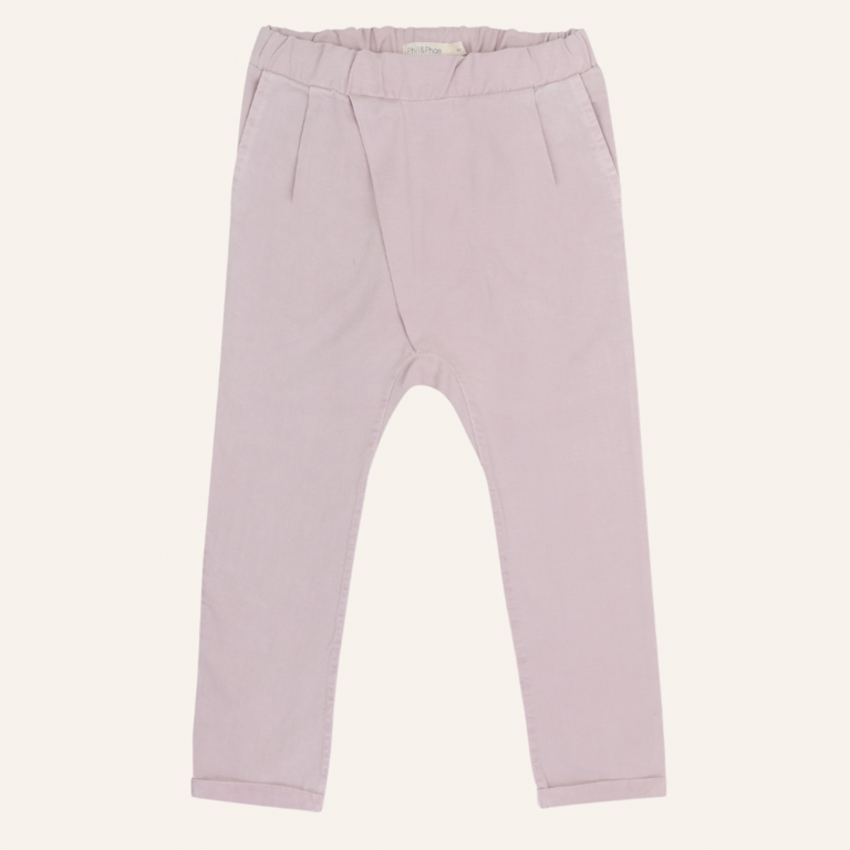 Phil&Phae Phil&Phae Twill fold-over chino - Soft lilac