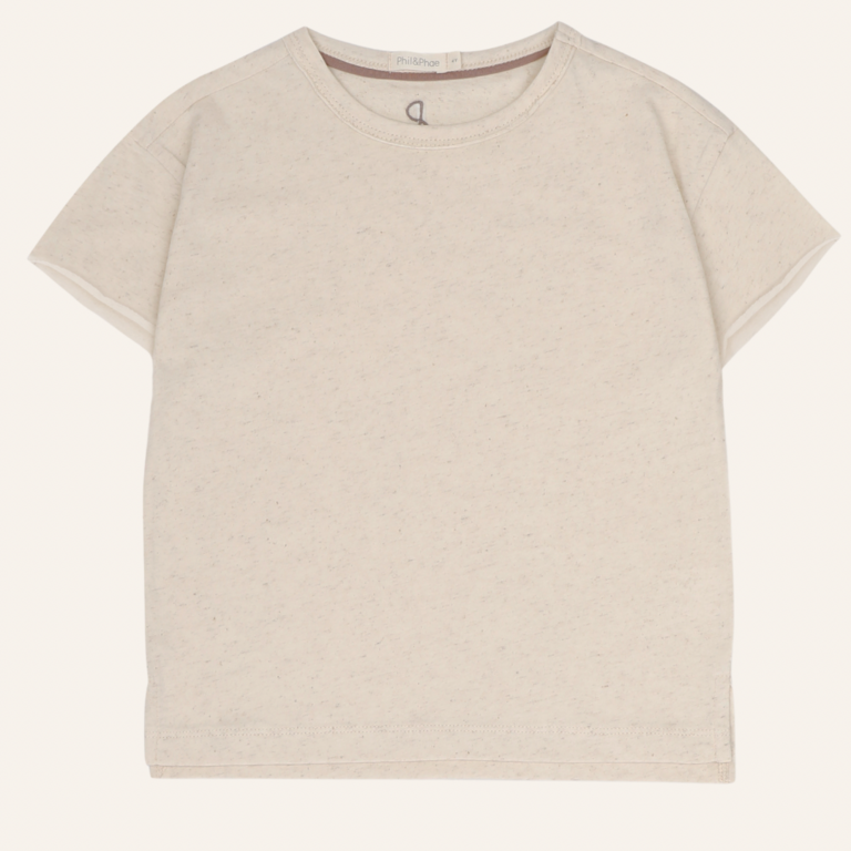 Phil&Phae Phil&Phae Oversized tee linen blend - Natural