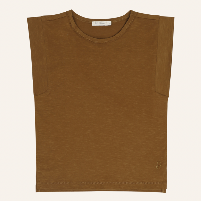 Phil&Phae Phil&Phae Boxy tee - Vintage gold