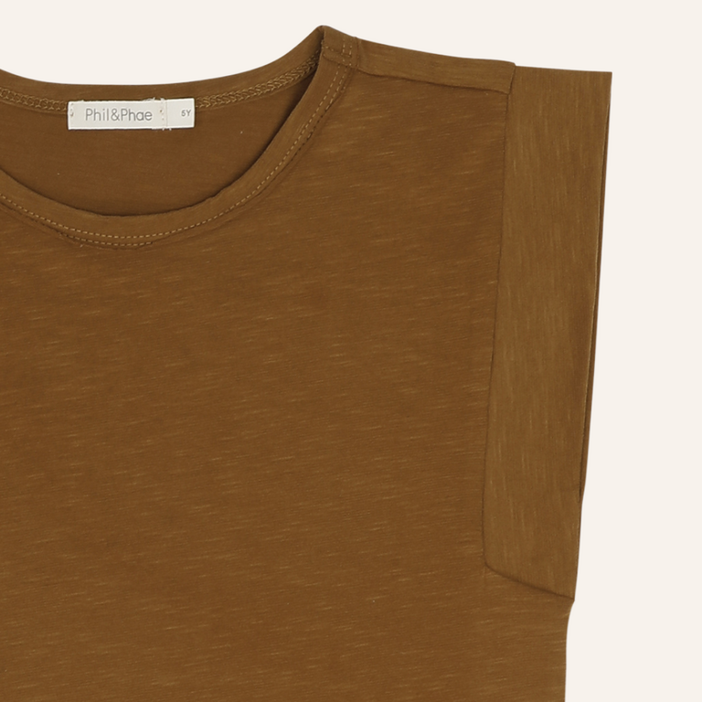 Phil&Phae Phil&Phae Boxy tee - Vintage gold