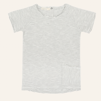 Phil&Phae Phil&Phae Raw-edged tee stripes - Coconut stripes