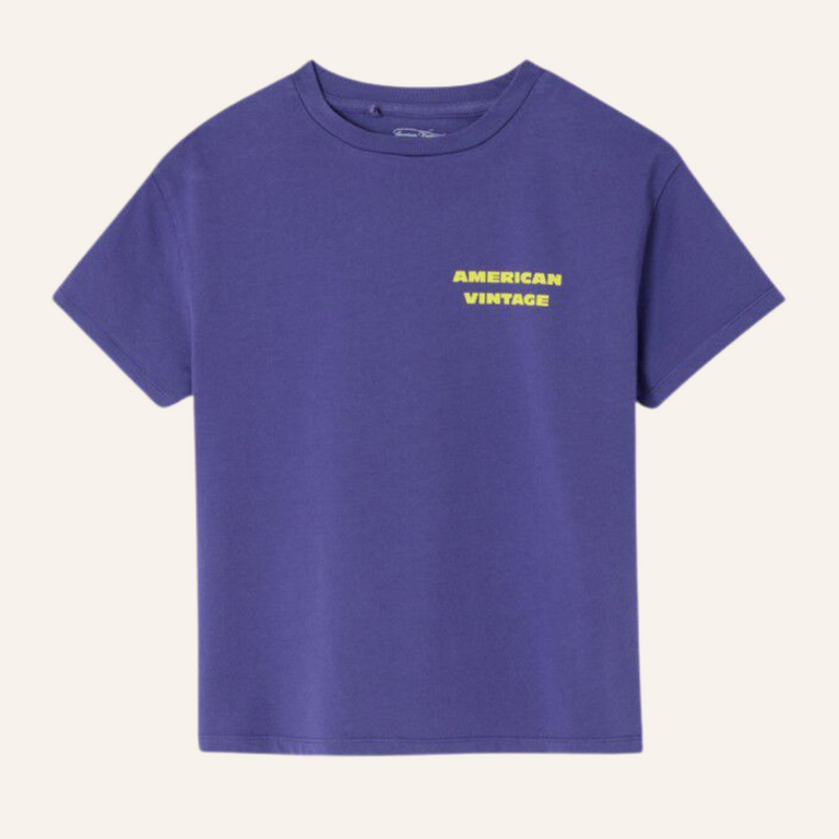 American Vintage American Vintage Kid tee-shirt Fizvalley - Blueberry