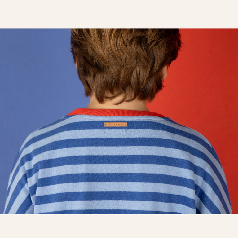 Nixnut Nixnut Rel sweater - Azul stripe