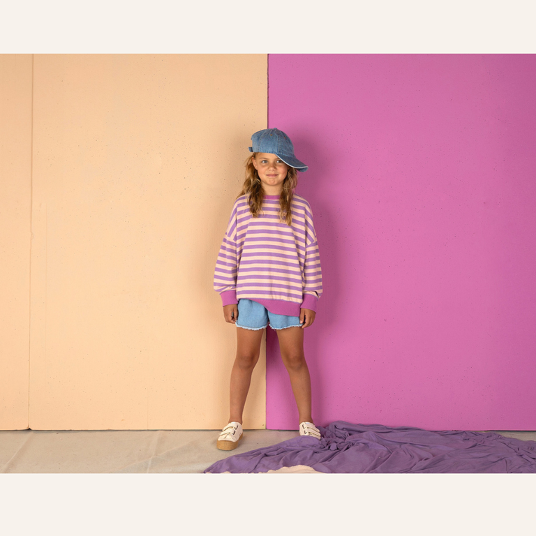 Nixnut Nixnut Rel sweater - Iris stripe