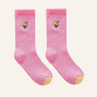 Sproet & Sprout Sproet&Sprout socks ice cream - Podium pink