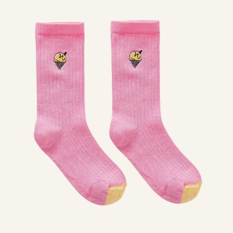 Sproet & Sprout Sproet&Sprout socks ice cream - Podium pink