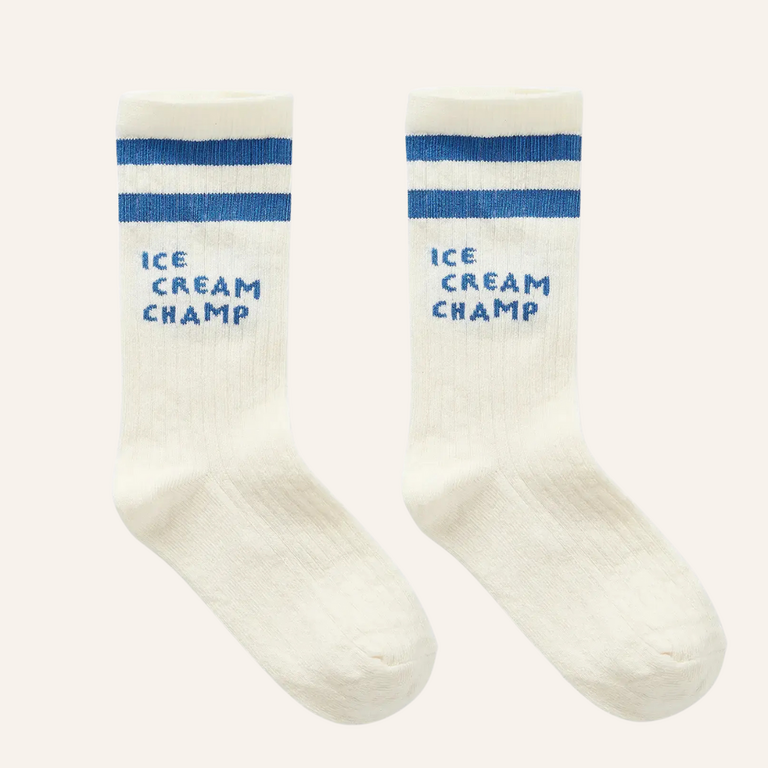 Sproet & Sprout Sproet&Sprout socks ice cream - Off white/blue