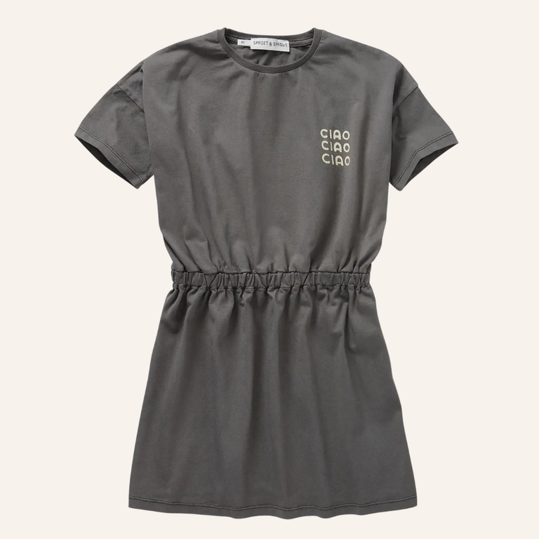 Sproet & Sprout Sproet&Sprout Skater dress ciao - Washed black