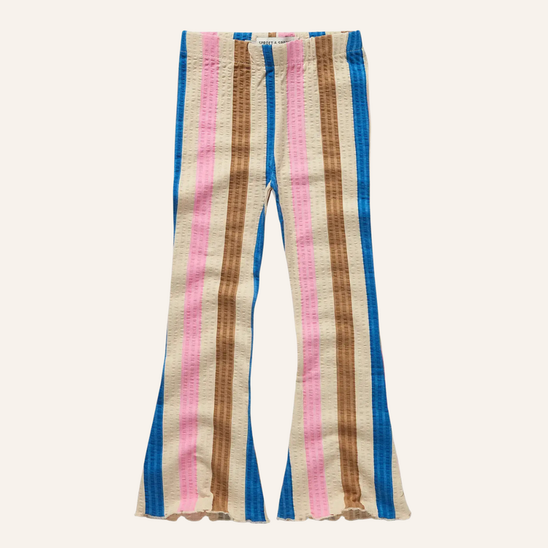 Sproet & Sprout Sproet&Sprout Flared legging stripes - Sesame