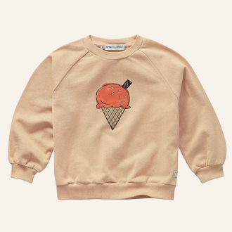 Sproet & Sprout Sproet&Sprout Raglan sweatshirt ice cream - Sand