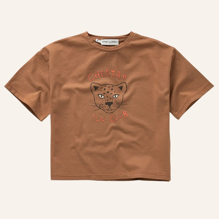 Sproet & Sprout Sproet&Sprout T-shirt cheetah - Tabacco