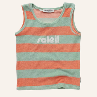 Sproet & Sprout Sproet&Sprout Tanktop boys stripes - Silt green