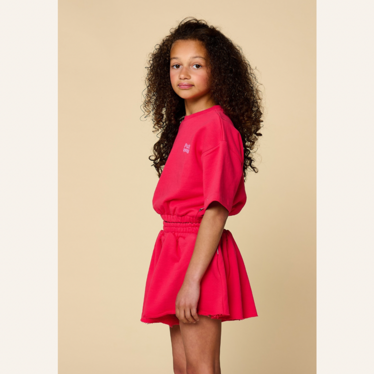 Petit Blush Petit Blush sweat short - Raspberry wine