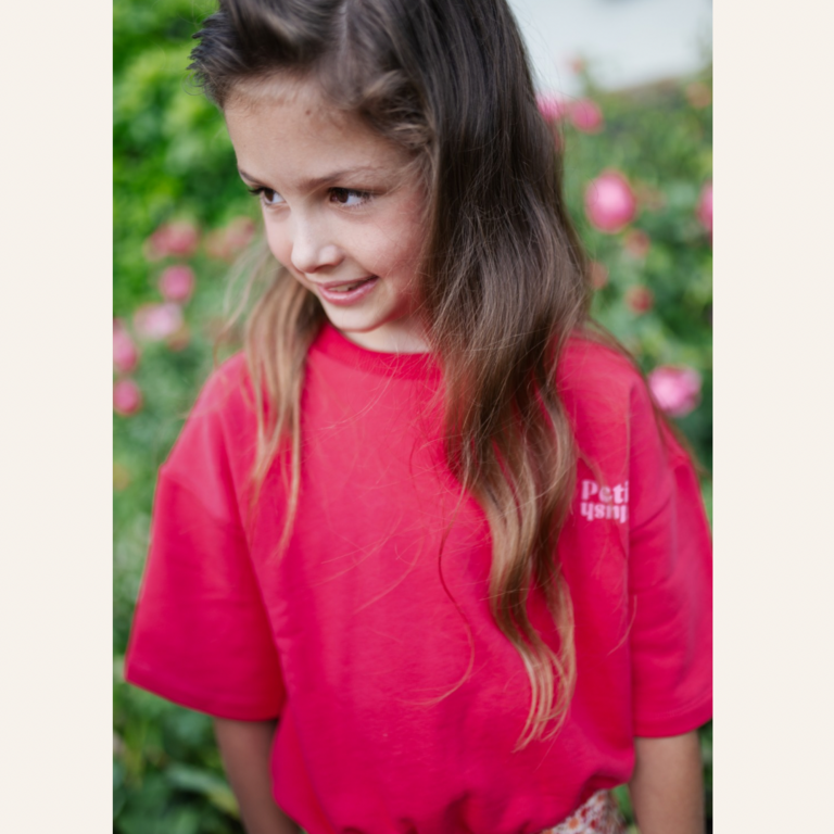 Petit Blush Petit Blush T-shirt Elastic waist - Raspberry wine