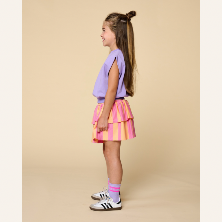 Petit Blush Petit Blush Shoulder top - Chalk violet