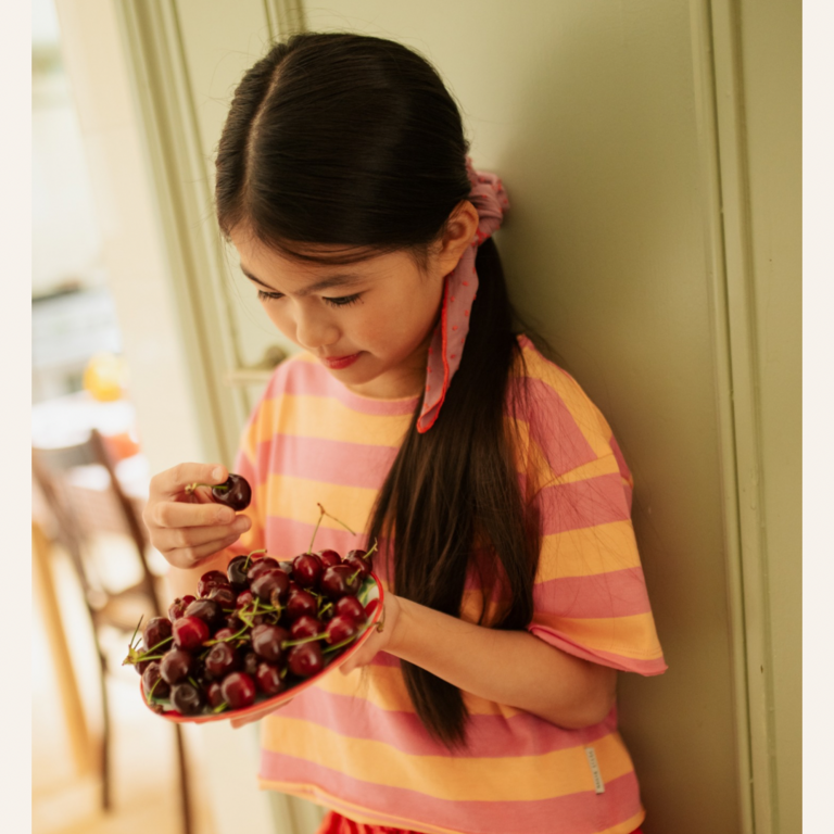 Petit Blush Petit Blush stripe shirt - Rose/Peach