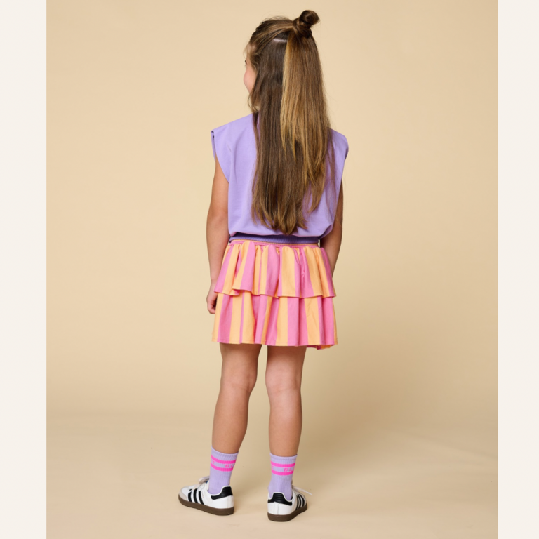Petit Blush Petit Blush stripe smock skirt - Rose/Peach