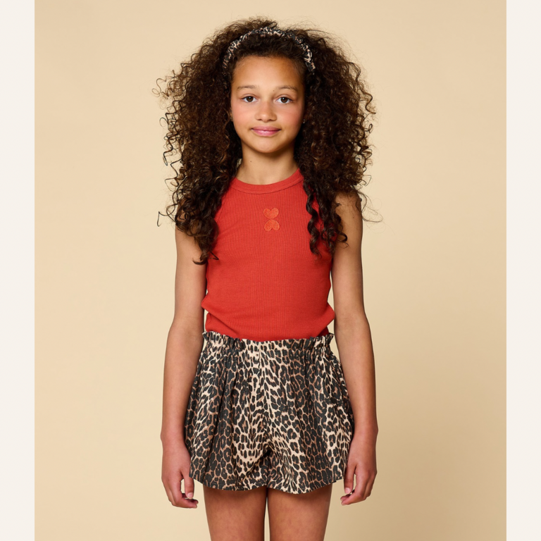 Petit Blush Petit Blush Ruffle short - Leopard