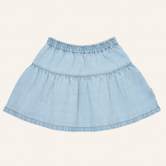 Petit Blush Petit Blush Jeans ruffle skirt - Pale Light Blue