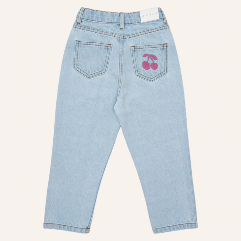 Petit Blush Petit Blush Baggy Fit Jeans - Pale light blue