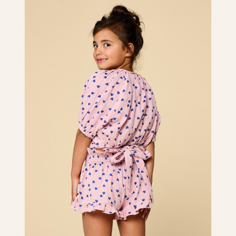 Petit Blush Petit Blush Smock frill short - Candy hearts