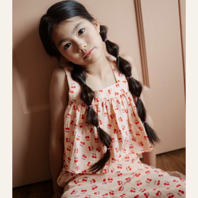 Petit Blush Petit Blush Summer blouse - Cherry