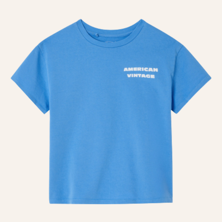 American Vintage American Vintage T-shirt Fizvalley - Celeste vintage